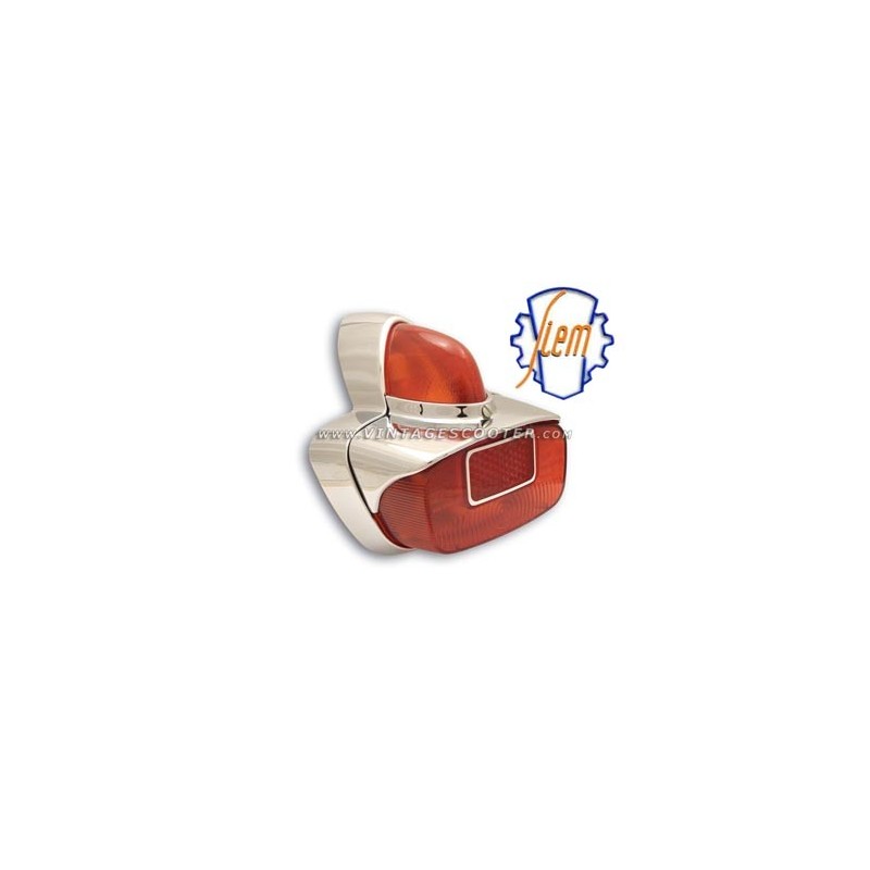 Feu Arriêre Chromé SIEM Vespa 125 VNB6 / 150 GS / 160 GS + Joint