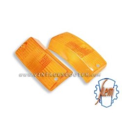 Paire de Cabochons De Clignotants Avant SIEM Vespa PX/ T5