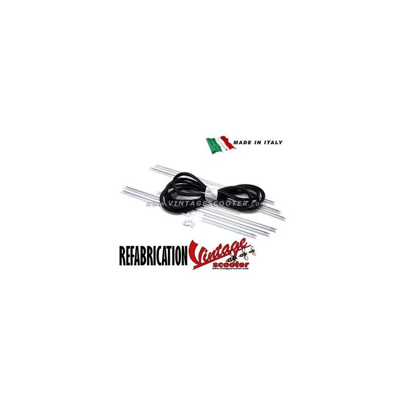 Baguettes de marchepied (jeu complet) Vespa ACMA 125 Type N 1958-61