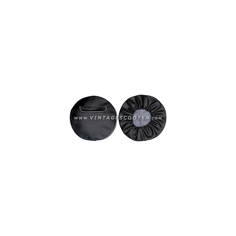 Housse de roue de secours noire avec pochette 3.50 X 10
