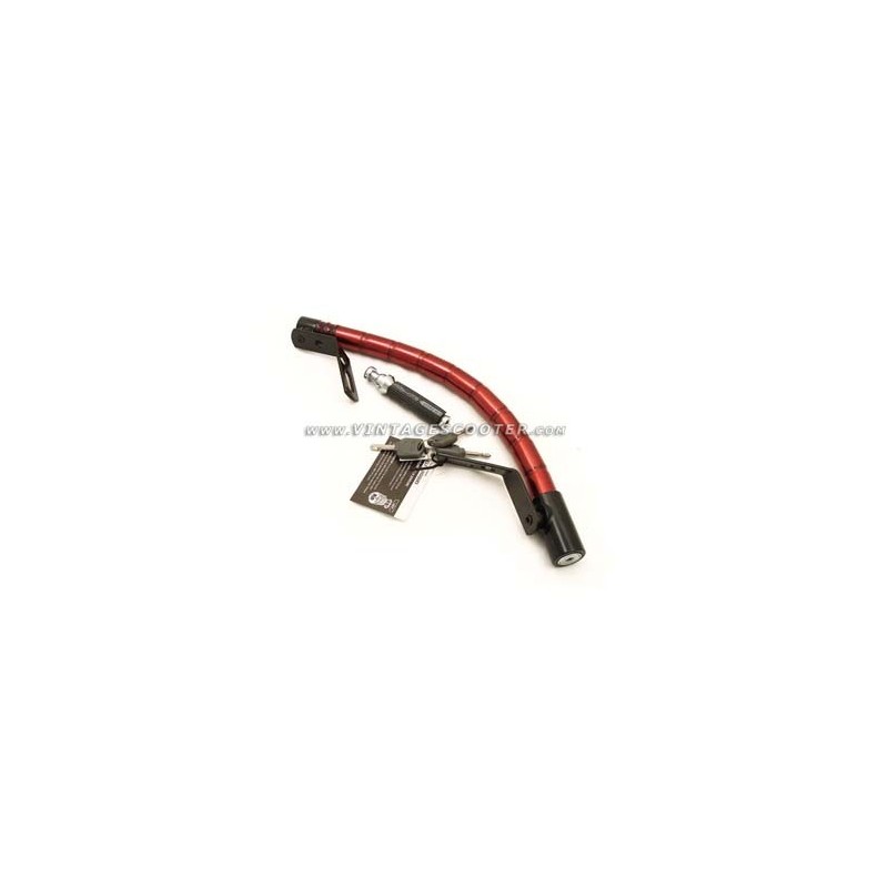 Antivol NOIR spécial Vespa fixation guidon/bec de selle