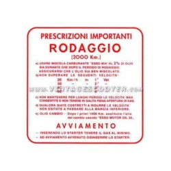 Adhésif normes de rodage 2% Vespa 4 vitesses GTR/Sprint/GT