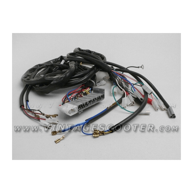 Faisceau électrique Vespa PX Arco avec clignotants et batterie - stator 5 fils