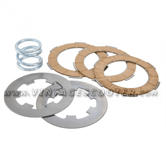 KIT 3 DISQUES (3 GARNIS / 2 LISSES) + RESSORTS petites coques 50/125 PRIMAVERA