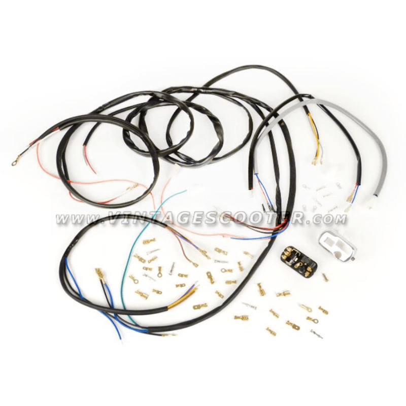 Faisceau de conversion pour allumage électronique avec commodo Vespa 50,125, et3,  Type N, VBA, GTR, Rally, Super, SS, GS...