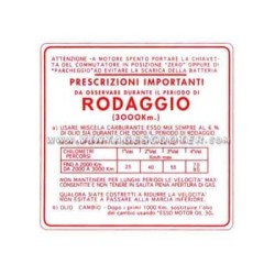 copy of Adhésif normes de rodage 6% Vespa 150GS