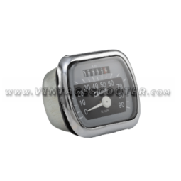 Compteur adaptable Vespa ACMA 125 1951-58 graduation 90 Km/h (raccordement d'origine 1.9mm)