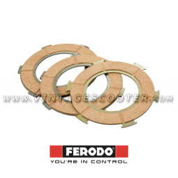 Disques x 3  embrayage Vespa 125 - 150 VNB/GT/GTR/SPRINT/TS/PX