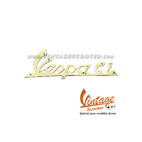 Emblême Vespa ACMA 150 GL Chromé