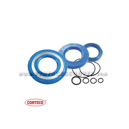 Kit joints spys Corteco Blue &Toriques Vespa 125-200 GTR2°/GL/Sprint/TS/PX 1° série