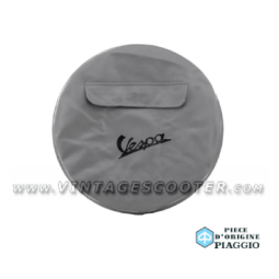 Housse  roue de secours grise Piaggio avec pochette / roues 10 pouces