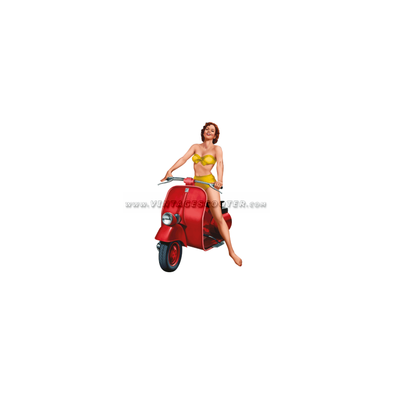 Pin-Up Vespa red