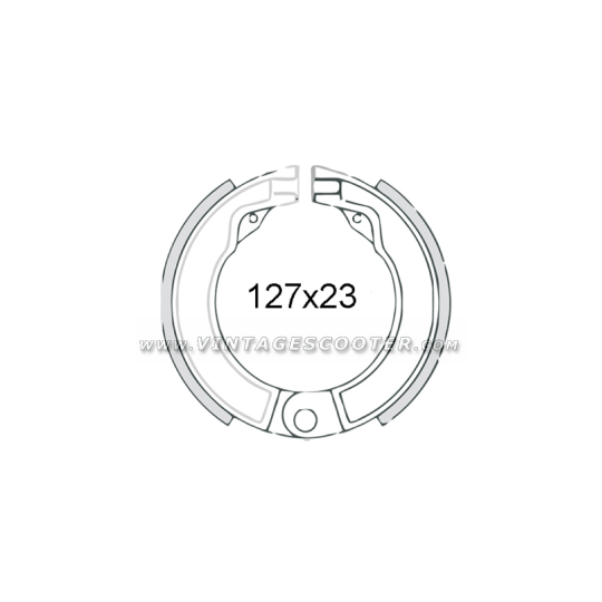 Mâchoires de frein arrière Vespa ACMA 52-58 / 150 GL / Type N