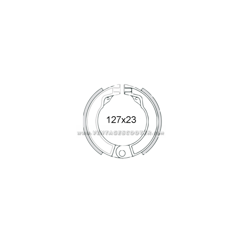Mâchoires de frein arrière Vespa ACMA 52-58 / 150 GL / Type N