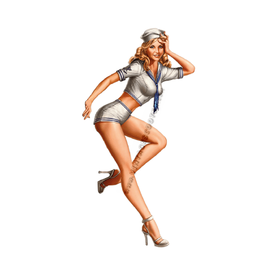 Pin-Up Blonde US Navy