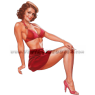 Pin-Up jupe rouge