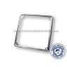 Entourage de plaque acier inoxydable chromé Vespa 17x17cm